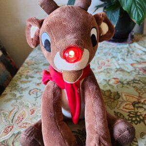 Rudolph Red Nosed Reindeer Dan Dee Musical Animated Lighted Christmas Doll 2012